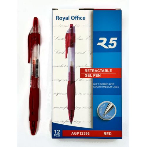 PENNE GEL ROYAL OFFICE R5 0,7 ROSSO